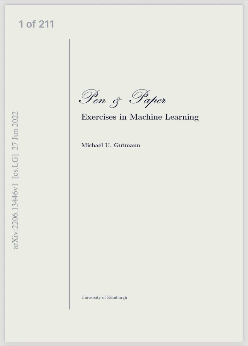 KirkDBorne's tweet photo. [Download 211-page PDF]
The conceptual #Mathematics behind #MachineLearning with example-based learning: https://t.co/QpOLEEaatx
—————
#BigData #DataScience #AI #ML #LinearAlgebra #Calculus #Inference #Graphs #DirectedGraphs #DiscreteMathematics #Probability #Statistics https://t.co/JoPZ2hS4f4