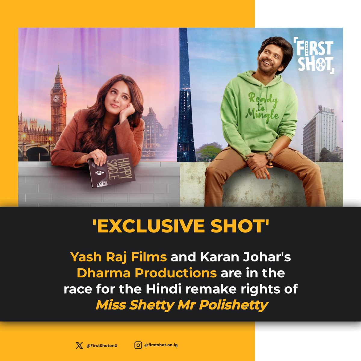 FirstShotonX's tweet photo. #MissShettyMrPolishetty remake rights are in demand...! https://t.co/RAQN1KDLEf