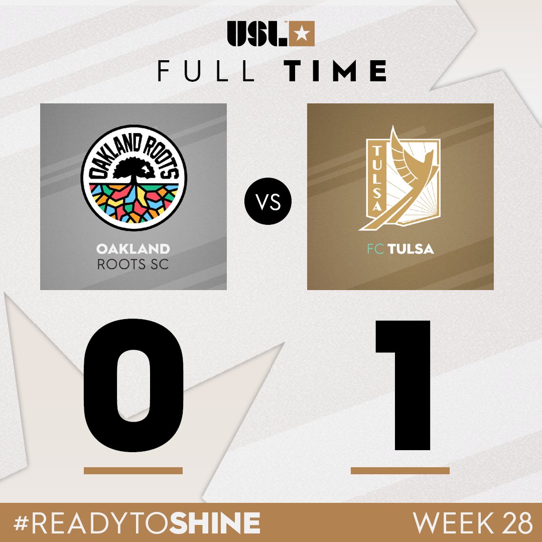 LegionariosSV's tweet image. Finalizado: Oakland Roots 0 - 1 FC Tulsa. El salvadoreño @Bryan_tamacas26 jugó todo el partido y recibió una tarjeta amarilla. #USLC #LegionariosSV