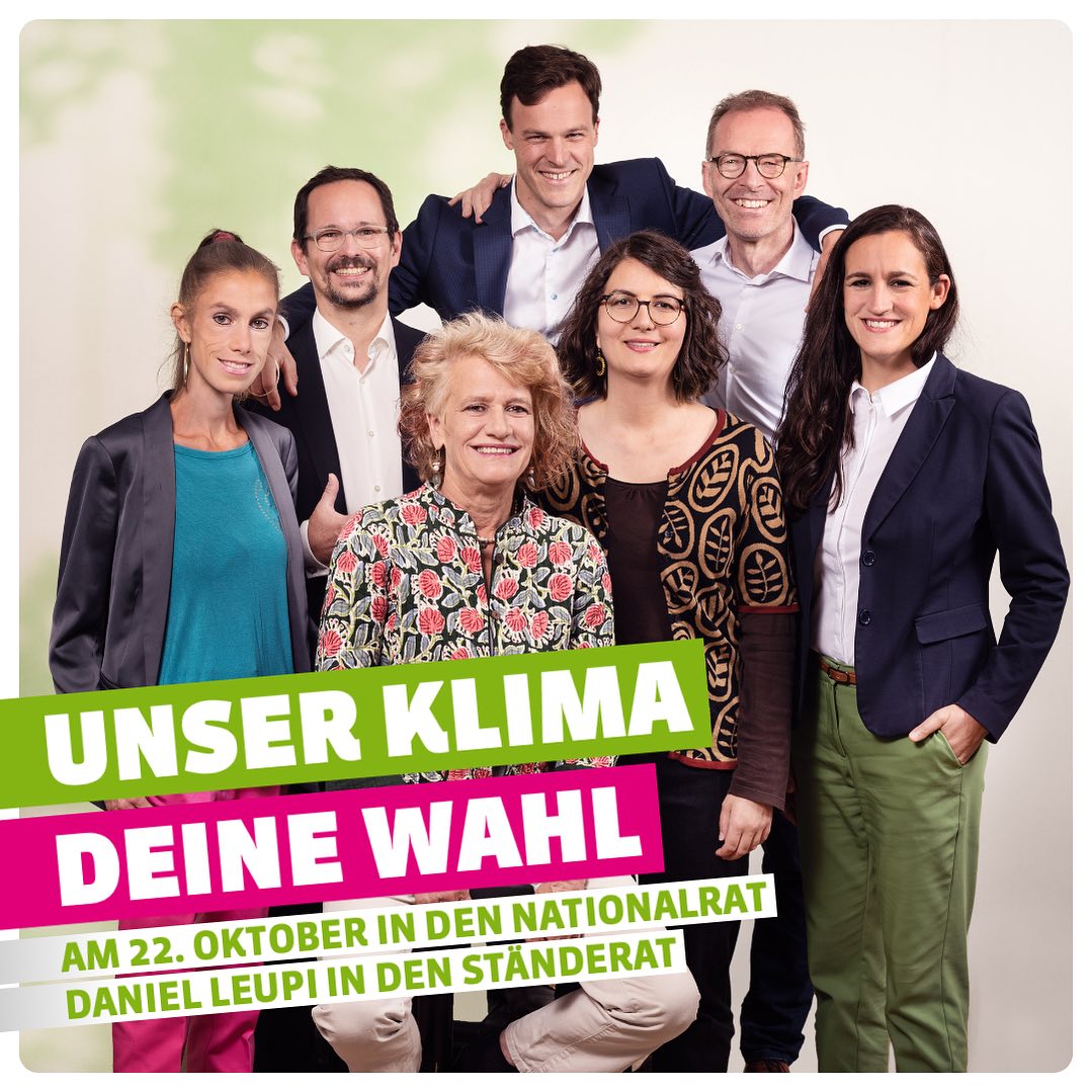 Es braucht die GRÜNEN jetzt mehr denn je! Für effizienten Klimaschutz und für mehr bezahlbare Wohnungen: Am 22. Oktober die Liste 3 der @gruenezuerich in den Nationalrat und Daniel Leupi in den Ständerat wählen. Danke für ihre Unterstützung!
#WirUndJetzt #Klimawahl2023 #Leupi2023