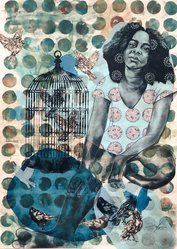 Delita Martin, Untitled (Bird Cage), 2020 #WomensArt