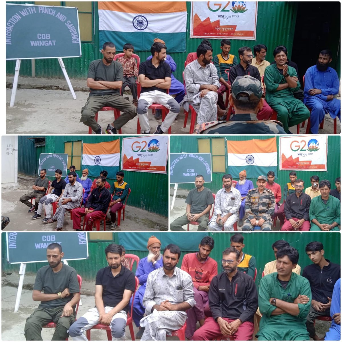 ToofaniBaba1's tweet photo. Wangat Army Camp of Wussan Battalion organised 'Interaction with Panch&Sarpanch' with Sarpanchs and Panchs of the area.
@official_dgar
@Mesmer_Manasbal
#Interactionwithpanch
#IndianArmyforpepople
#KashmirDiaries https://t.co/EbayXeu7fD