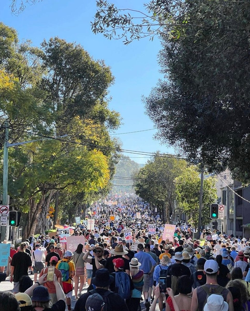 Amazing turn out at the Sydney Walk for Yes. This race is not over! @yes23au