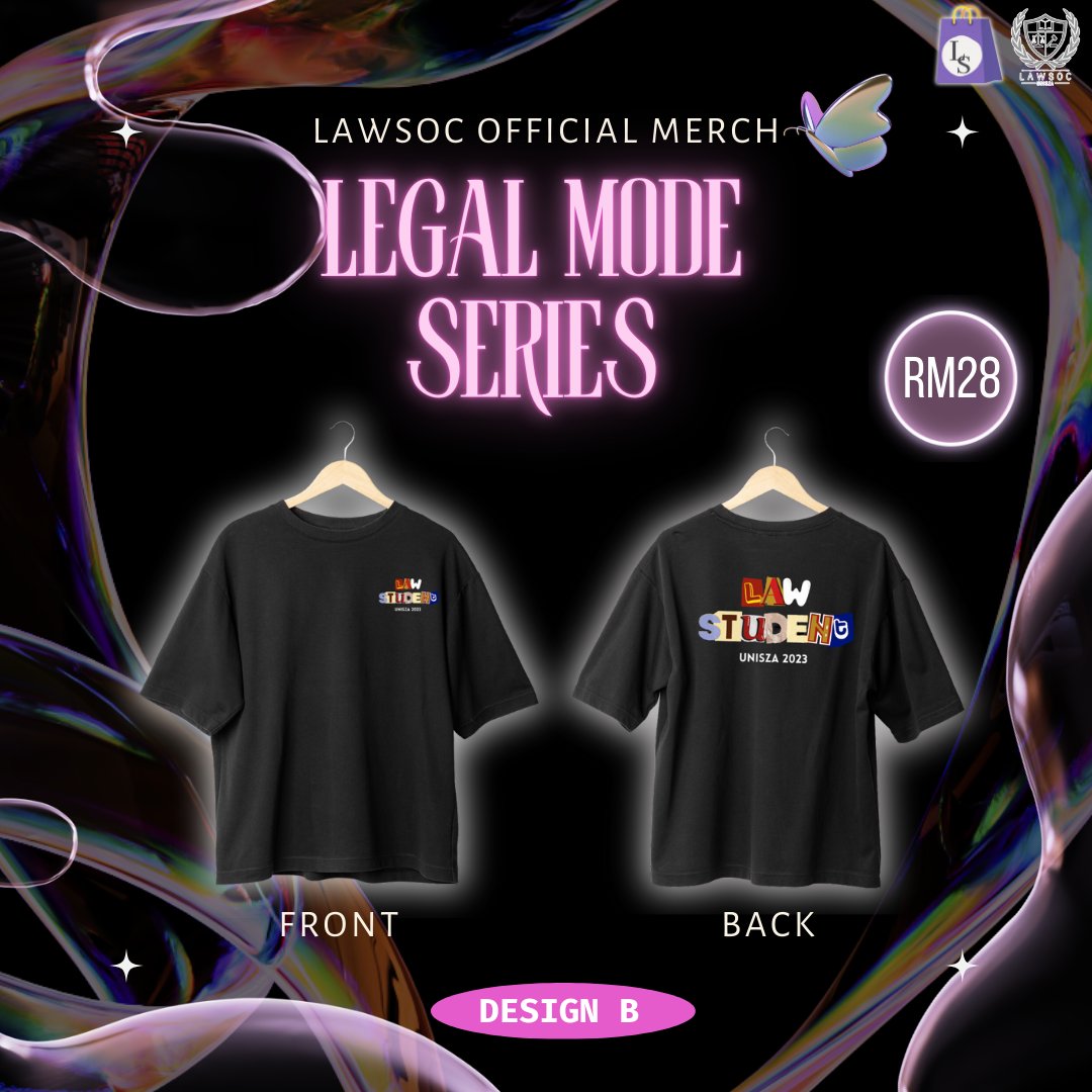 UniSZAlawsoc's tweet photo. [LEX STORE NEW MERCHANDISE] 

Hello Law-ve! 🤍

Calling all Law enthusiasts! The moment you've been waiting for is finally here! 

Lexstore proudly presents the Lawsoc Official Merch 2023 collection 🎉. https://t.co/LQ0Ru1yA6Q