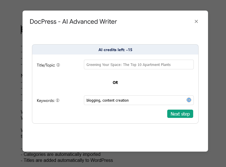 docpressit's tweet photo. The Secret To Use ChatGPT For Content Writing in Google Docs https://t.co/9feU29dbtL Are tired of all sort of prompts in ChatGPT that take forever and then paste your article in Google Docs for finishing touches? Introducing the Advanced AI Writer, a simple interface that wil... https://t.co/hvexi0cZFe