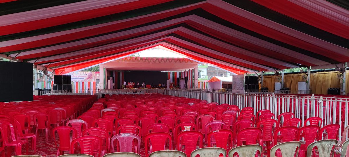 DivisionUpjn's tweet photo. Setup ready for Inauguration by Hon'ble Chief Minister Sir, U.P. for 2  Projects completed under AMRUT of Rs. 193.69 Cr by UP Jal Nigam (Urban), Gorakhpur
@JalUttar https://t.co/dsFJTinnKs