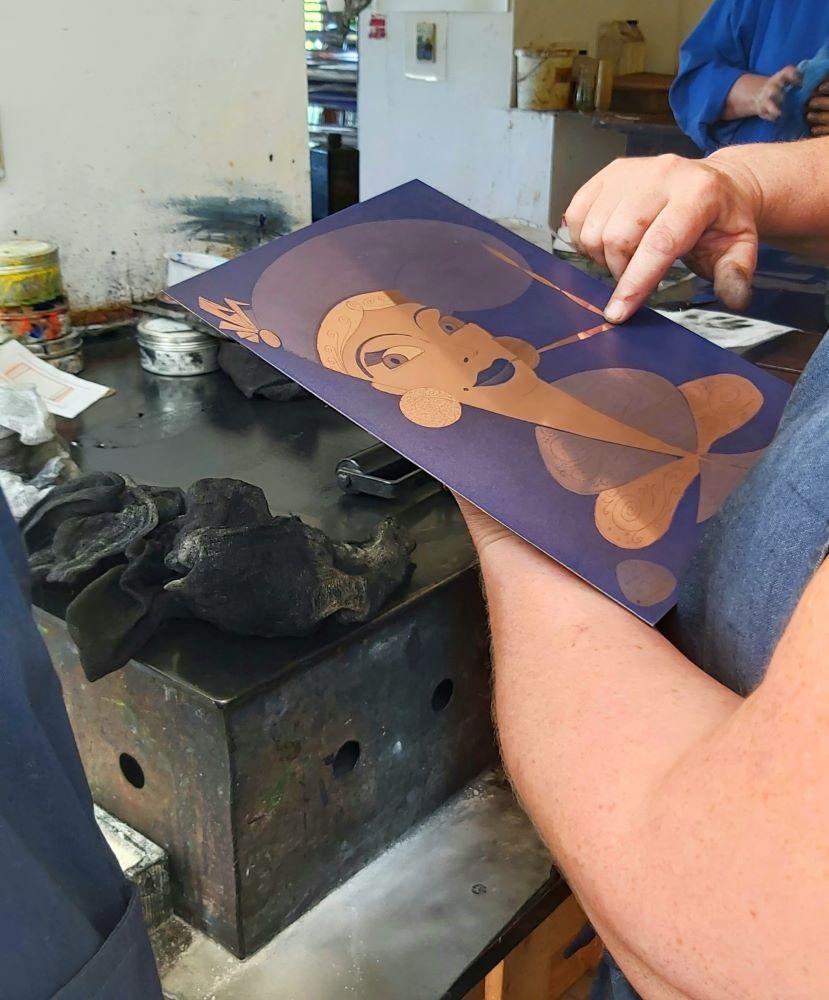 Journées du Patrimoine à la Métairie, démonstrations de gravure, sérigraphie, dédicace par l'artiste <a href="/LeCyKlop/">Le CyKlop</a>  à partir de 14 h.