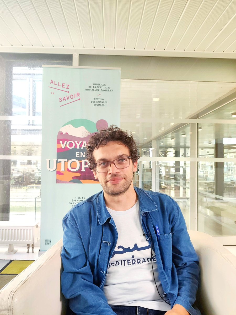 EHESS_fr's tweet photo. #AllezSavoir2023
🌟🔭 "Quelles sont les histoires qu'on raconte sur le #futur ? Qui raconte ces histoires et pourquoi ?".
L'utopie #VuPar Pierre-Antoine Marti @CRH_ehess à travers la littérature d'#anticipation du XXe siècle.
Entretien 📽️ https://t.co/XQwXibiSG5 https://t.co/wChCQVq7Ua