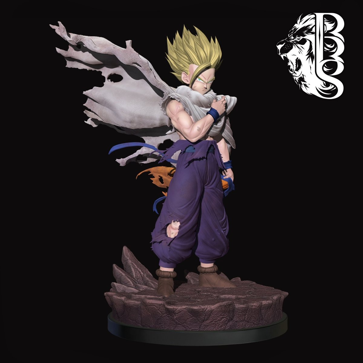 BlueBraverS's tweet photo. Hello Everyone ���️

Still working on the SSJ2 #Gohan 3D models on #zbrush

It's 90% done. I just have to adjust a very few détails, and make sure that the model is printable. 😉✨

#BlueBraverSculpt #DragonBallZ https://t.co/DVvcbsPtOS