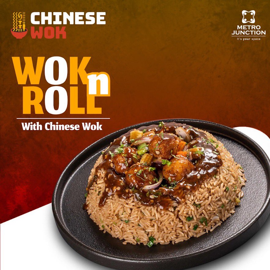 Wok the Talk with Chinese Wok at Metro Junction Mall.

Taste the Premium Chinese flavors.

#MetroJunctionMall #ChineseWok #ChineseFood #ChineseFoodLovers #Foodies #Yummy #Tasty #Cravings #MumbaiFoodies