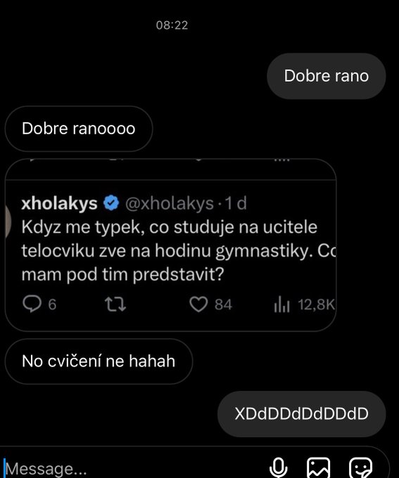 Nemuze se ti stat nic horsiho, nez kdyz typek o kterem napises tweet,  tak ti ho posle&hellip; https://t.co