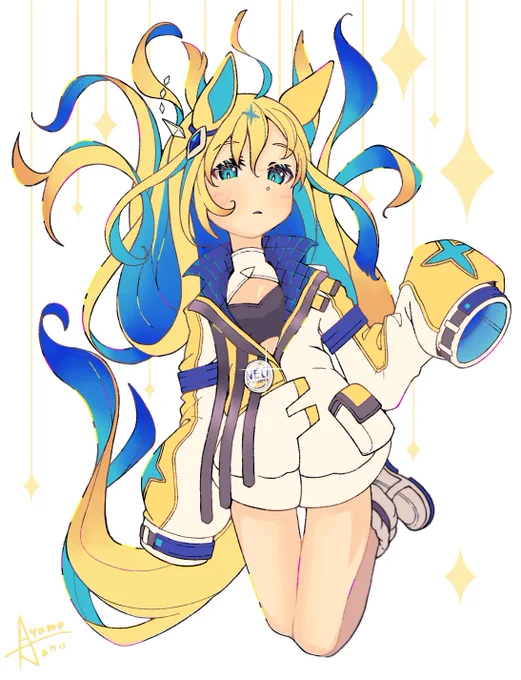#ウマ娘 #ネオユニヴァース 久しぶりにしろ背景で描きました。ネオユニ難しい! 