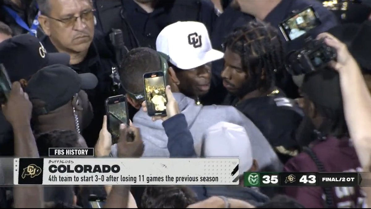 OnG_NerdyWan's tweet image. Look At Shedeur.. We All know That Look.. He Was Waitin For Ole Boy To Say Something Sideways #CSUvsCU