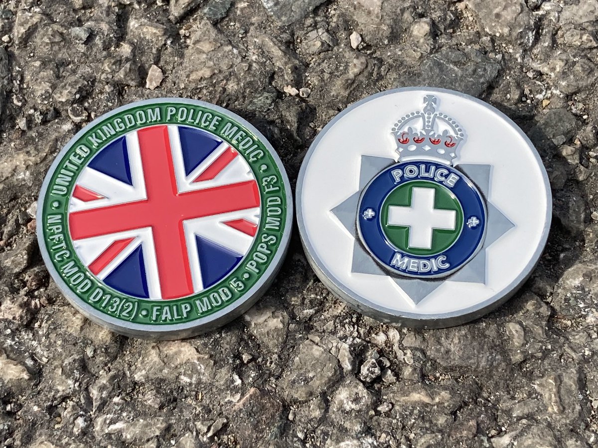 Re-release of a 35mm #PoliceMedic challenge coin, with slight changes to the previous design. Limited number, so only be released to D13(3), PO medics, and other Mod 5s in the first instance. Drop us a DM to get started (and bear with us as we expect to be inundated!)