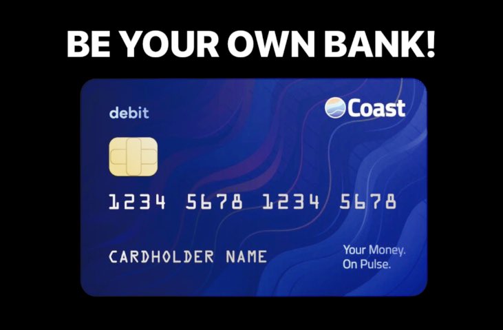 There are rumors that <a href="/0xCoast/">Coast</a> will launch a debit card for their fiat #PulseChain on/off ramp !

You want to buy $PLS $PLSX $HEX $HOA $INC with ease, use my ref link and you'll receive 5000 $WAIT tokens! More $WAIT you hold, less fees you pay !!

app.0xcoast.com/invites/wQ5oXM…