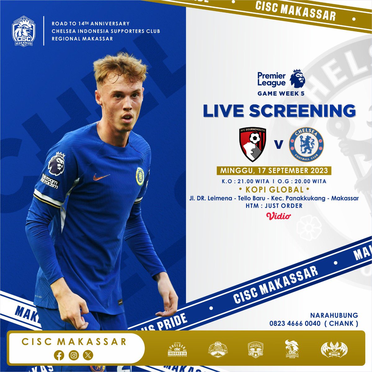 CISCmakassar's tweet image. #ChelseaDay is Back 🔥🔥🔥

Come, Support and Enjoy 🙌

This is CISC Makassar,
Ewakooo!!!

@chelseaindo_ofc 
#ThePrideofCISC #ThisisCISC #CISCMakassar #ChelseaDay #KTBFFH💙