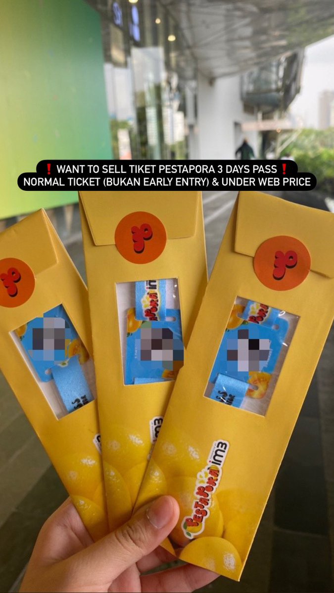 qoniyee's tweet photo. ❗️WANT TO SELL TIKET @PESTAPORA 3 DAYS PASS❗️
NORMAL TICKET (BUKAN EARLY ENTRY) &amp; UNDER WEB PRICE

wtb wts pestapora pespor https://t.co/9Bf6DL6O6M