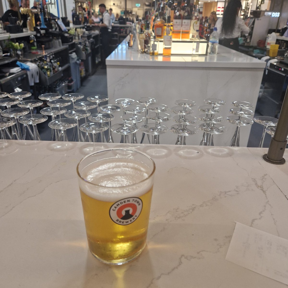 breadus's tweet photo. The obligatory airport pint. Onwards bound to Canada. First stop Calgary π¨π¦ #RockyMountains #bucketlist #breadstours https://t.co/W0Cbn8ma1n