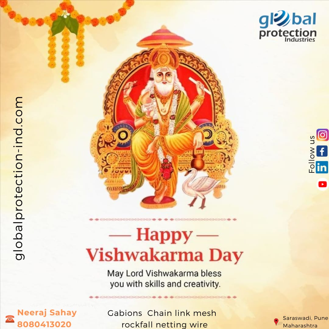 neeraj_global's tweet photo. "Wishing you a very happy Vishwakarma Jayanti! May Lord Vishwakarma bless you with creativity, prosperity, and happiness in all your endeavours. Let's celebrate this auspicious day by embracing innovation and craftsmanship at its very best." https://t.co/VQnYEBppQc