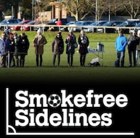 Please remember that all games played in the League are Smokefree sidelines. This includes Vaping Smoking or vaping in sight of the pitch is not permitted