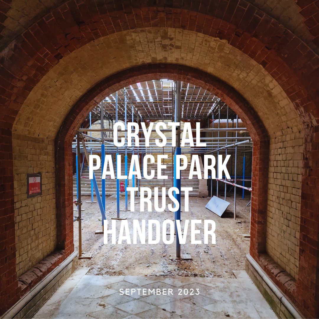 We are excited to join Crystal Palace Park Trust in celebrating the park handover and look forward to the Trust managing the newly restored subway once works are complete.

We’ll update you on the restoration but follow <a href="/CPParkTrust/">Crystal Palace Park Trust</a> for the subway’s future development.