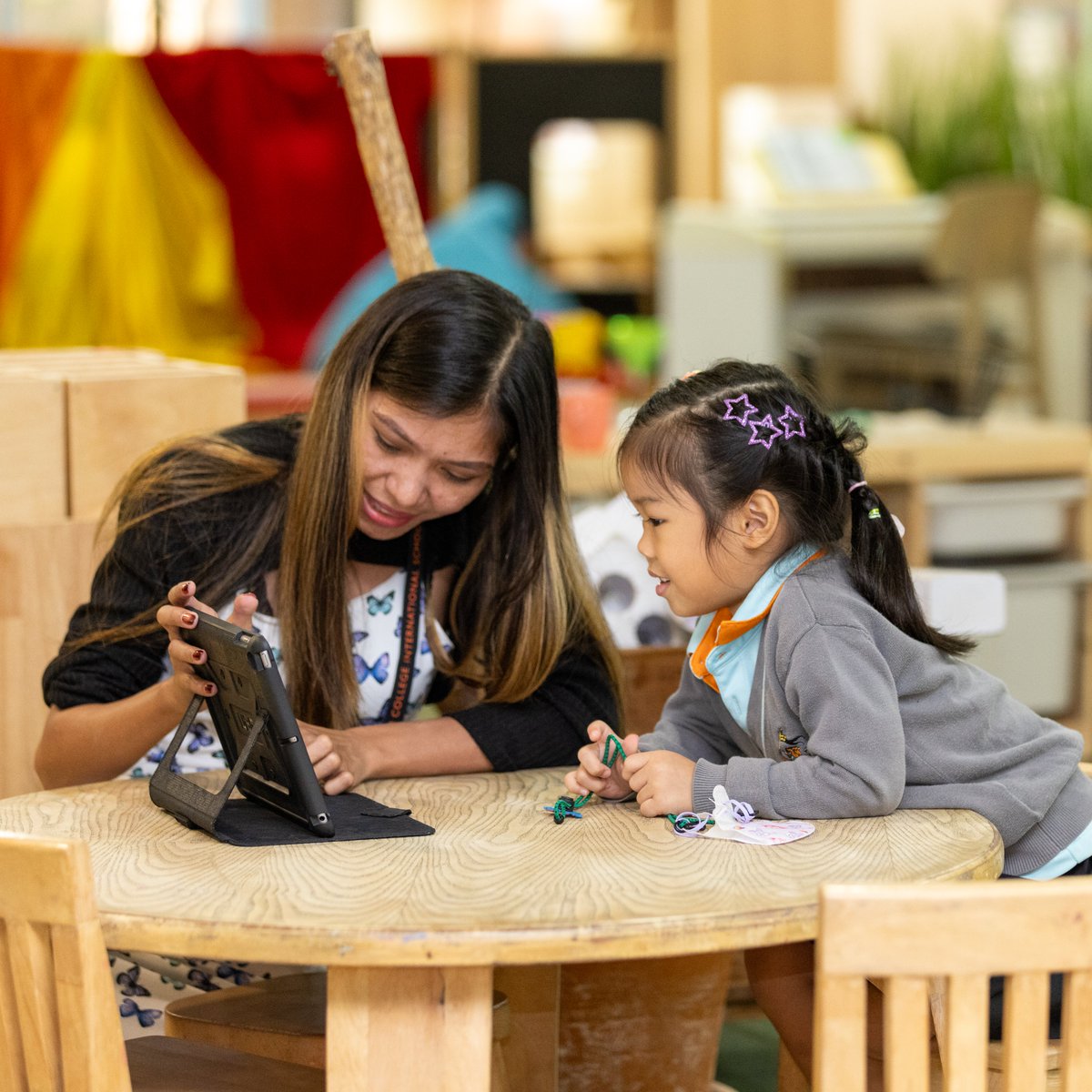 WCIBangkok's tweet image. So much happens in our Early Years classrooms. Every day sees a significant milestone for every child. Our Nursery children looked so happy and engaged when we stopped by last week. They all just LOVE to learn. #Nursery #WellingtonInspired #RealiseYourPotential