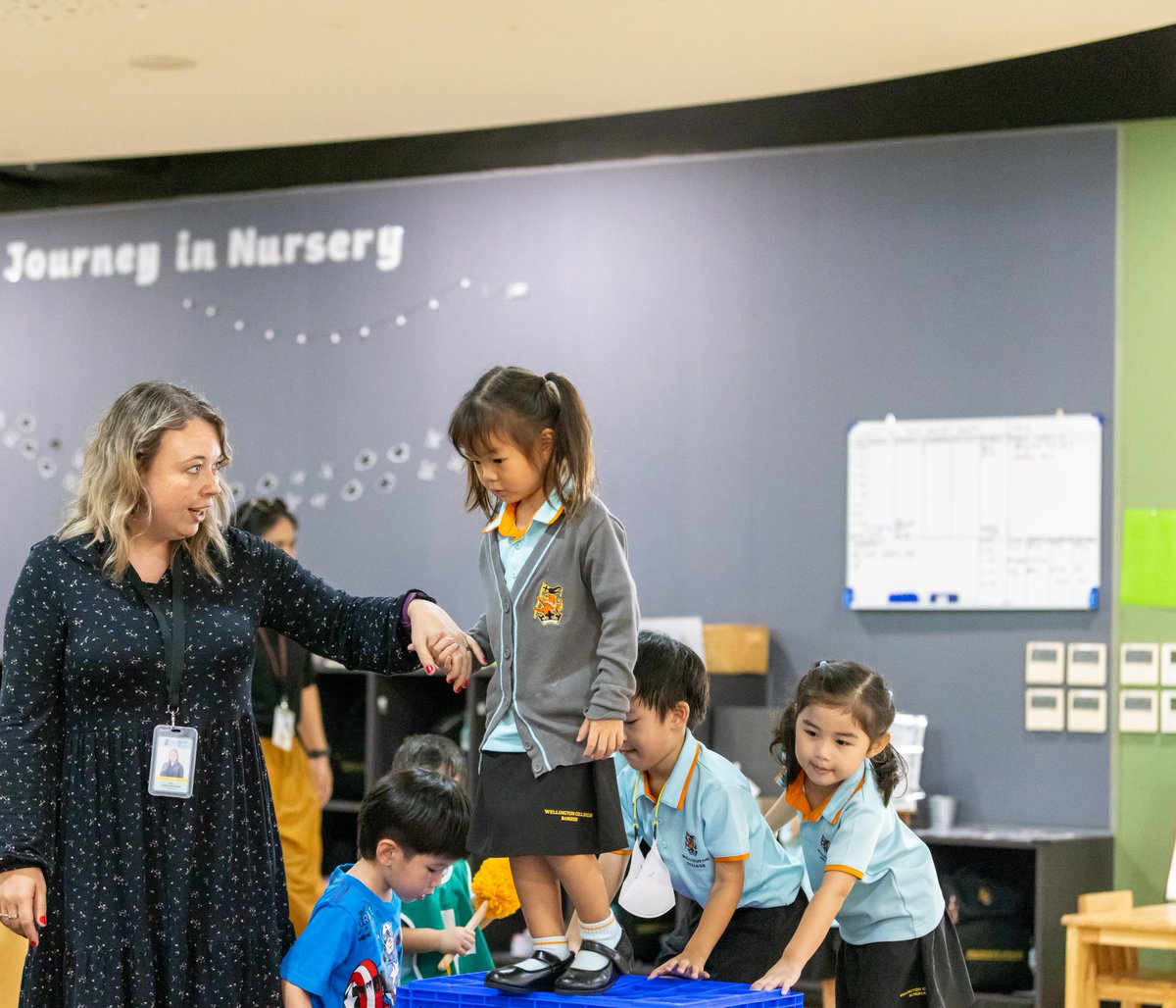 WCIBangkok's tweet image. So much happens in our Early Years classrooms. Every day sees a significant milestone for every child. Our Nursery children looked so happy and engaged when we stopped by last week. They all just LOVE to learn. #Nursery #WellingtonInspired #RealiseYourPotential