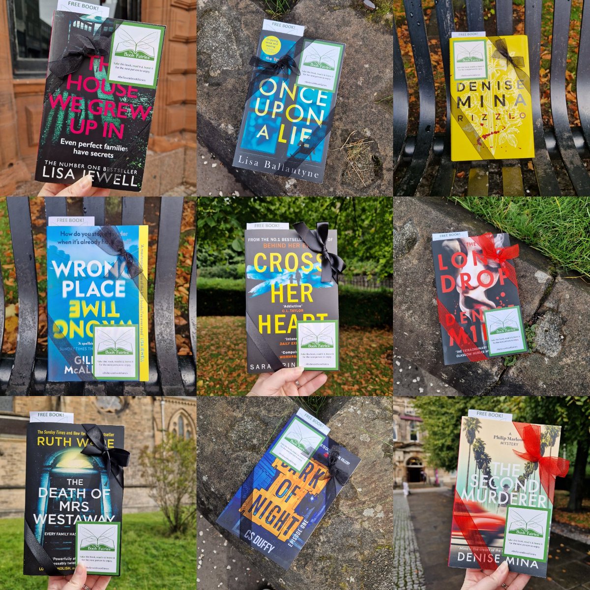 Book Fairies Stirling (@bookfairiesstir) on Twitter photo Did you find a book left by a Book Fairy in Stirling this weekend? #Ibelieveinbookfairies #BloodyScotland #BloodyScotland2023 #BloodyBookFairies #Stirling <a href="/the_bookfairies/">The Book Fairies</a> Did you find a book left by a Book Fairy in Stirling this weekend? #Ibelieveinbookfairies #BloodyScotland #BloodyScotland2023 #BloodyBookFairies #Stirling <a href="/the_bookfairies/">The Book Fairies</a>