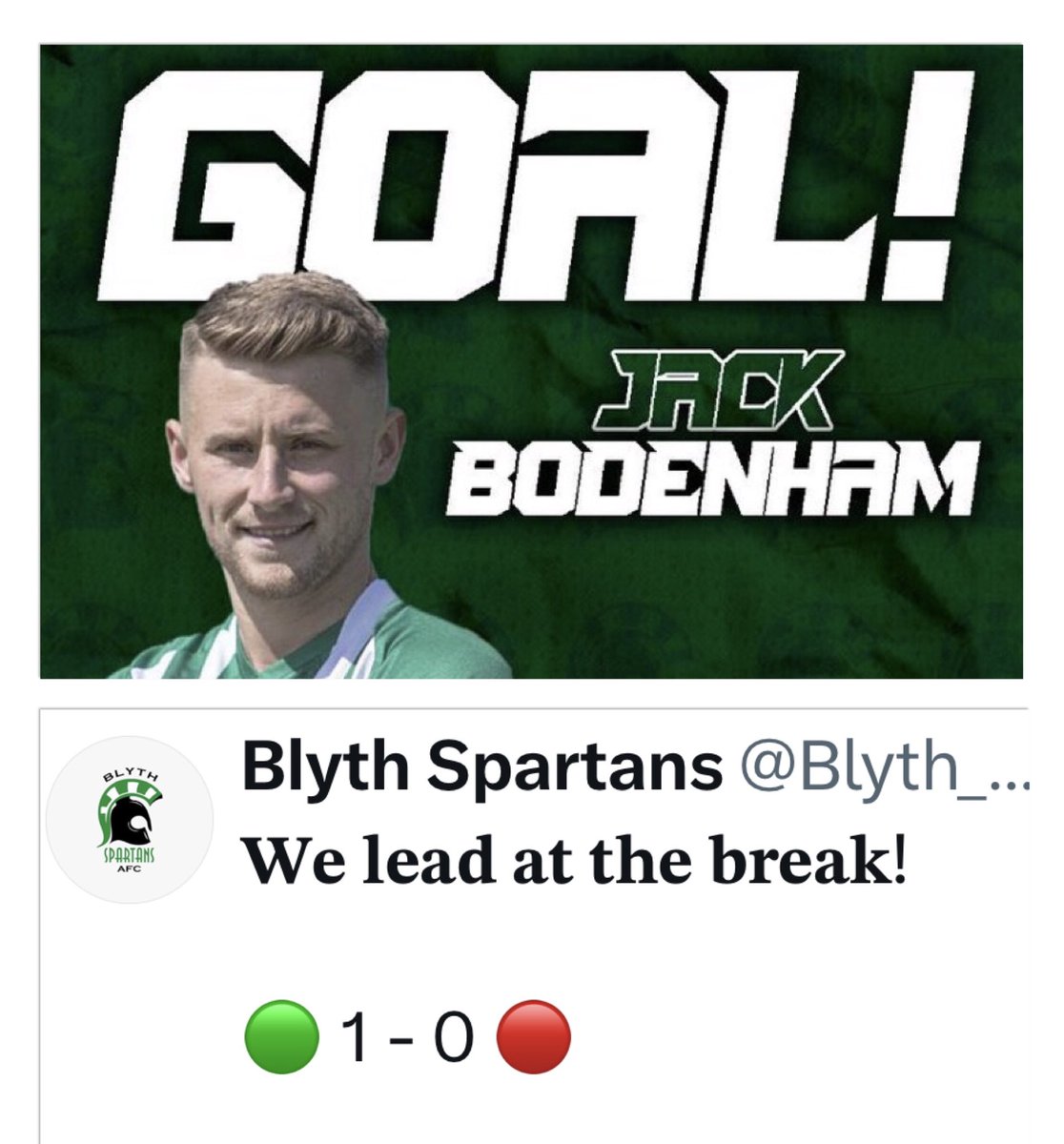 <a href="/Blyth_Spartans/">Blyth Spartans</a> #FACup stats
<a href="/jackbod29/">Jack Bodenham</a> 1st defender to score in cup for 14 years

22nd min goal earliest scored in 3 years 

3rd season in row drew 1-1 at home 

5th 1-1 home draw in 2nd Q Rd

3rd season in row been 1-0 up at HT in 2nd Q Rd

2nd tie in a row at home to end 1-1