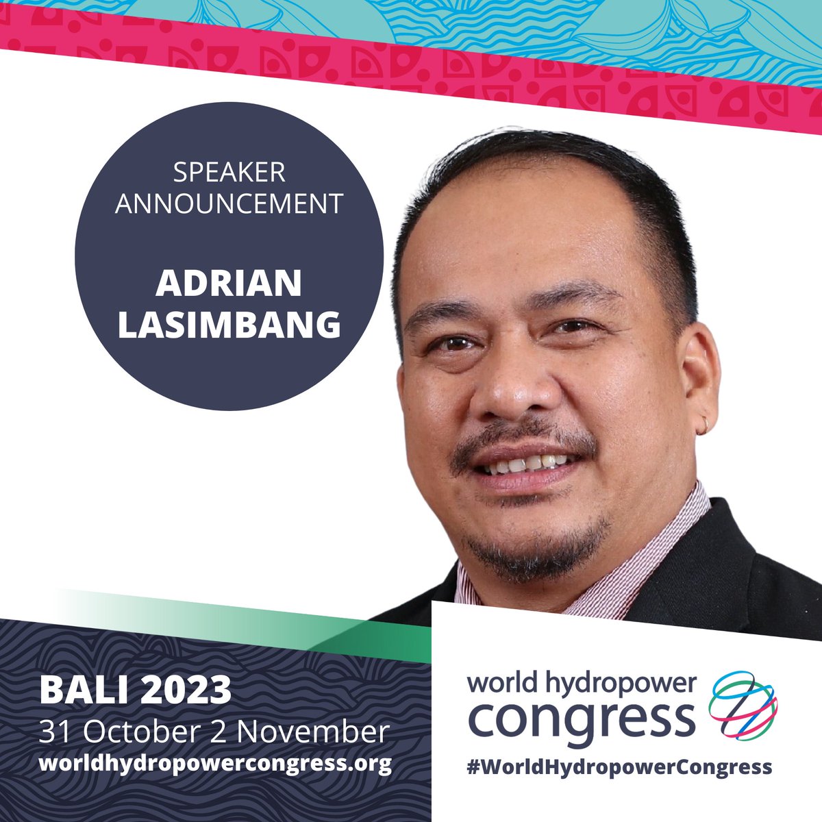 We are thrilled to announce @Lasimbang, founder of Tonibung as a speaker for the 2023 World Hydropower Congress, bringing his expertise to the session, “Measuring up: the case for standards in transparent sustainability claims!' worldhydropowercongress.org #WithHydropower