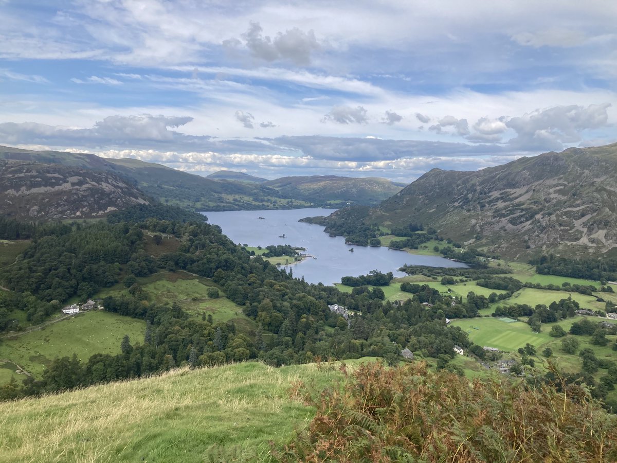 Enjoying fabulous views over Ullswater. From St Sunday Crag towards Glenridding earlier this month 💚💙