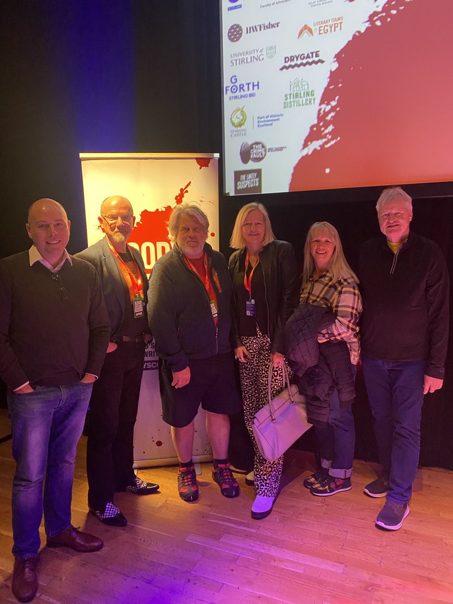 Good luck to the 8 writers chosen for #PitchPerfect today, so looking forward to hearing your pitches.Here’s a photo with some previous winners- & many of our shortlisted writers now have book deals too. Bravo all! ⁦@BloodyScotland⁩