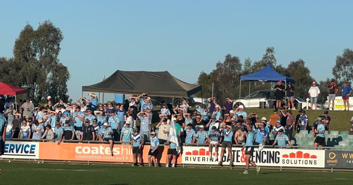 Full time in the Great Northern First Grade Grand Final.
Tumut Blues 23 Defeated Wagga Kangaroos 18 in a thrilling game!