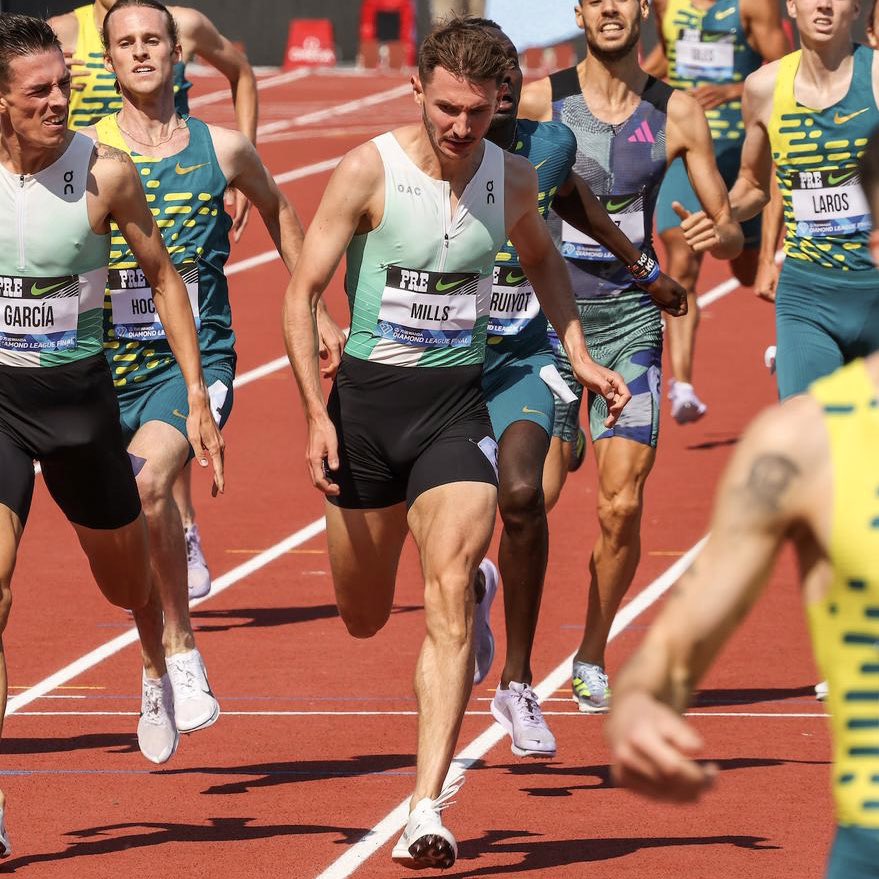 💎 @georgemills800 continued his incredible streak in Eugene taking 3rd in the mile with a 3:47.65 — a personal best 😮‍💨