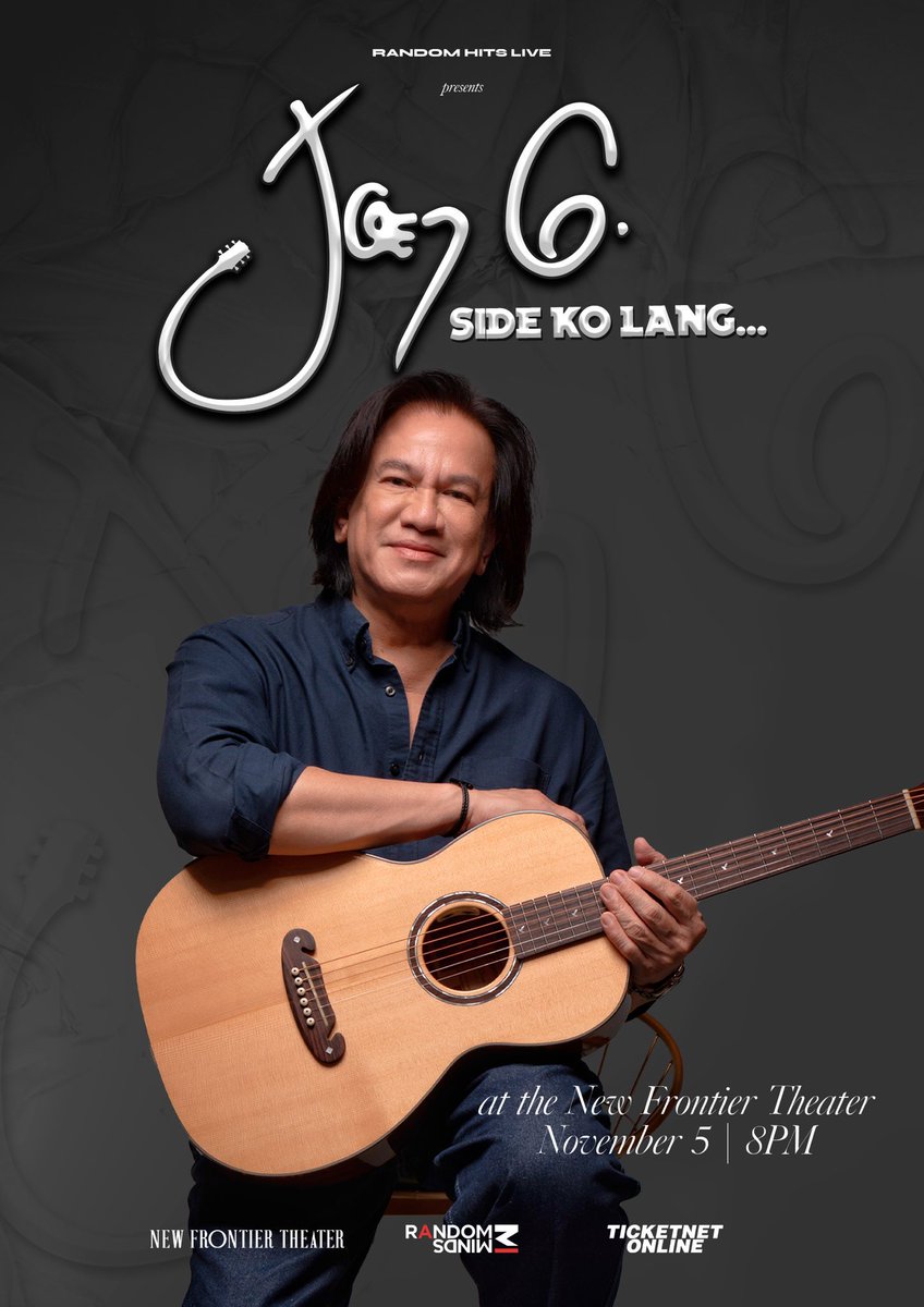 Side Ko Lang… Joey G! Live at the New Frontier Theater this November 5, 2023 at 8PM Tickets and other details will be announced soon #JoeyG #SideKoLang #JoeyGatNFT