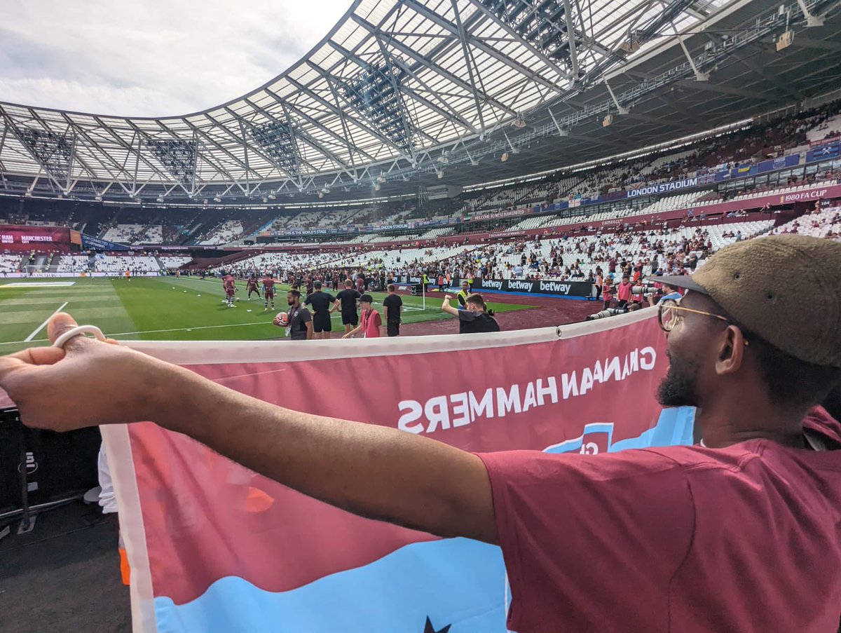 Not the results we wanted yesterday but the lads put in a fantastic play One of the best moments was finally seeing our flag made it to @LondonStadium It was really a dream come through for us here in Ghana ❤️🇬🇭⚒️