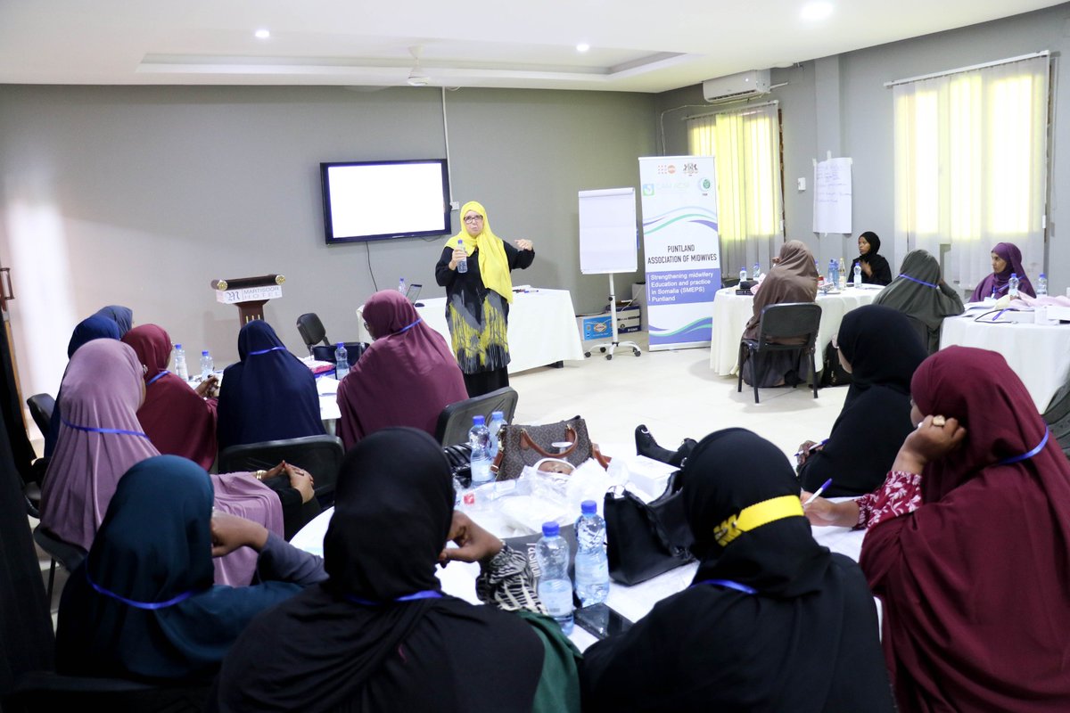 UNFPA_SOMALIA's tweet photo. Exciting news from Garowe, Puntland! Just concluded an important workshop. Supported by @GAC_Corporate, @PAMidwives, &amp; @Canadamidwives empowered 18 midwifery clinical instructors from UNFPA-supported institutions. #maternalhealth #Somalia #Midwifery https://t.co/3oTIHSyaY0