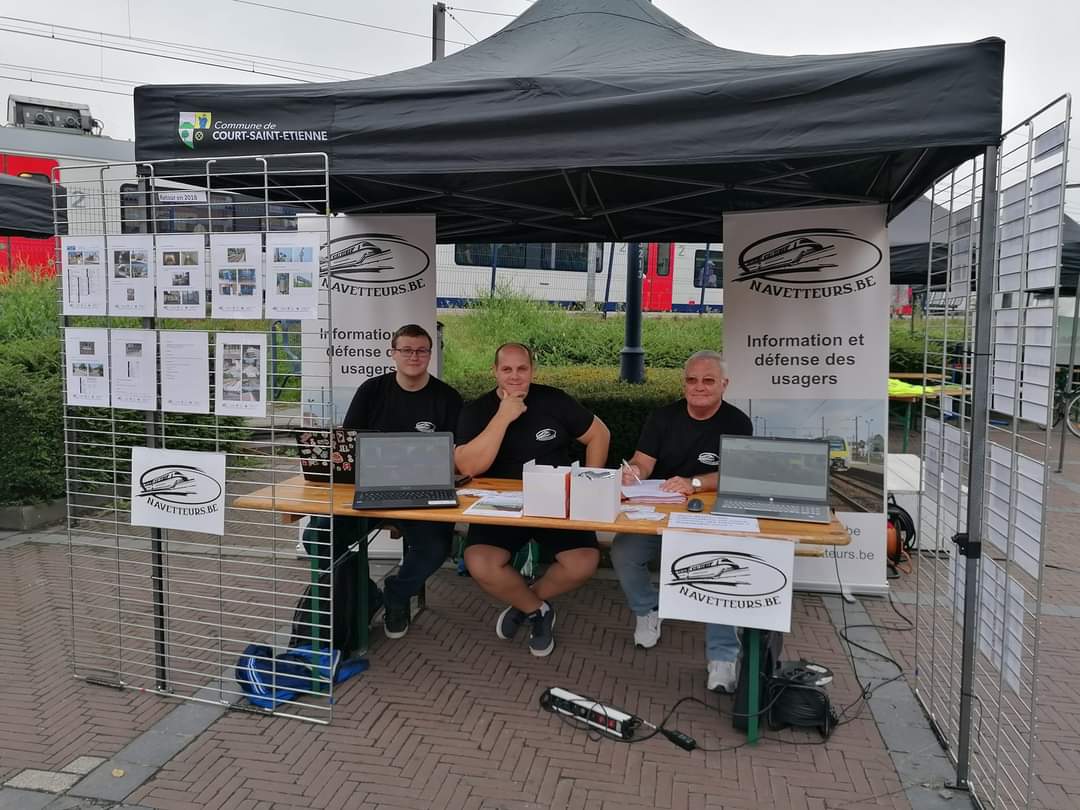 BeNavetteurs's tweet photo. Installés à Court-Saint-Etienne pour le Mobility Day ! https://t.co/ky2ythnKPM