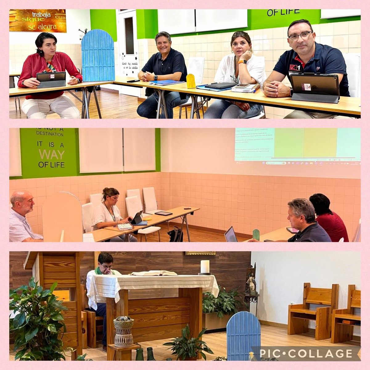 Intensas jornadas del Equipo de convivencia programación y trabajo. Gracias al <a href="/Claretsegovia/">Claretsegovia</a> por la acogida... como en casa. Un curso apasionante por delante pensando en cada alumno y queda claustro... dispuestos a abrir puertas y a abrazar a nuestros alumnos <a href="/ETCMFSANTIAGO/">Colegios Claretianos Stg</a>