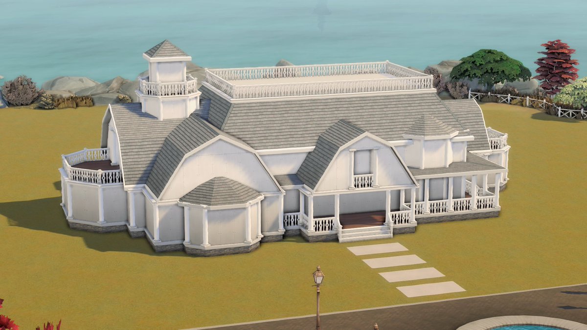 honeymaysims's tweet photo. Building a Big Mansion for the #Ready4FallCollab today on stream. Come hang out and get cozy at https://t.co/H8kvWHHt4a🍂❤️ https://t.co/E7xyzBx2VW