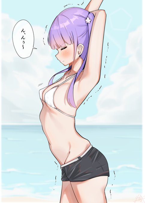 海で見かけた女の子
#NEWGAME #涼風青葉 