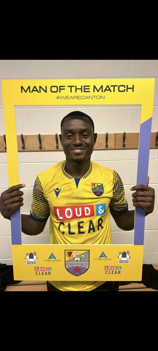 Yesterdays Player of The Match despite not getting on the score sheet but has been fantastic for us since signing is none other than <a href="/AblieLogu/">AblieLogu</a> 🤩👏
Well played yesterday 🤝

Our players are still available for sponsorship so please contact us for more info 📲
#WeAreCanton