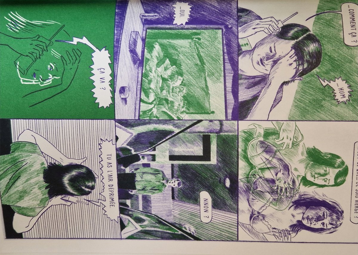 Un homme tombe en panne, est hébergé par un couple hétéro bizarre... avec "Ultrasons" chez @ECambourakis, <a href="/crepusculine/">Conor Stechschulte</a> nous attire dans un vortex paranoïaque et c'est aussi beau et dérangeant que du Nick Drnaso. Il faut s'accrocher mais ça vaut le coup.