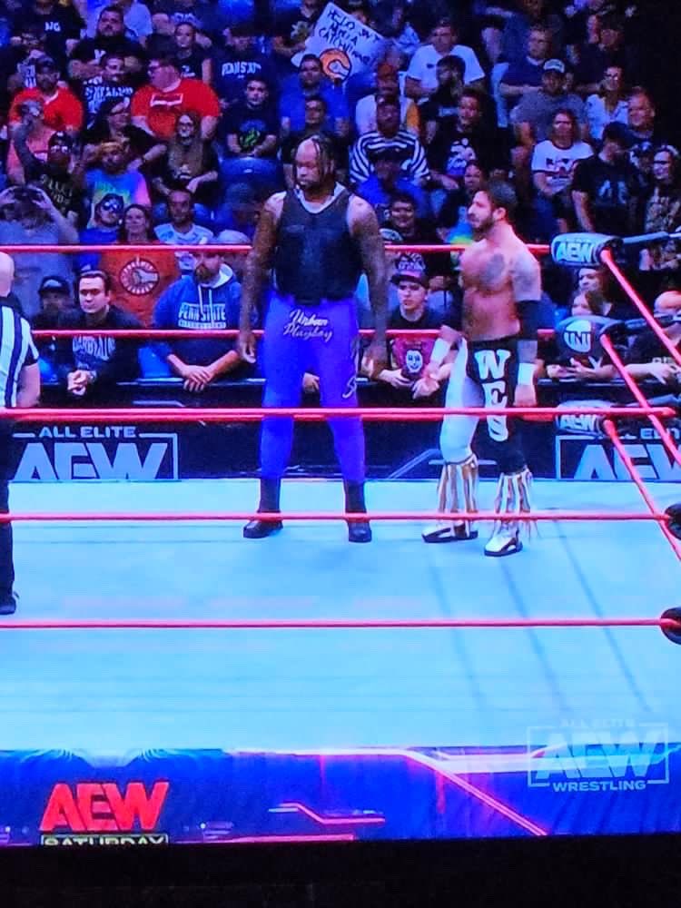 Wrestled live on National TV for the first time last night &amp; before we came back from commercial break, I surprisingly got to hear an impromptu PB Smooth chant. 

May not have gotten the win, but I gained something much greater, which is reassurance that I’m moving in the right