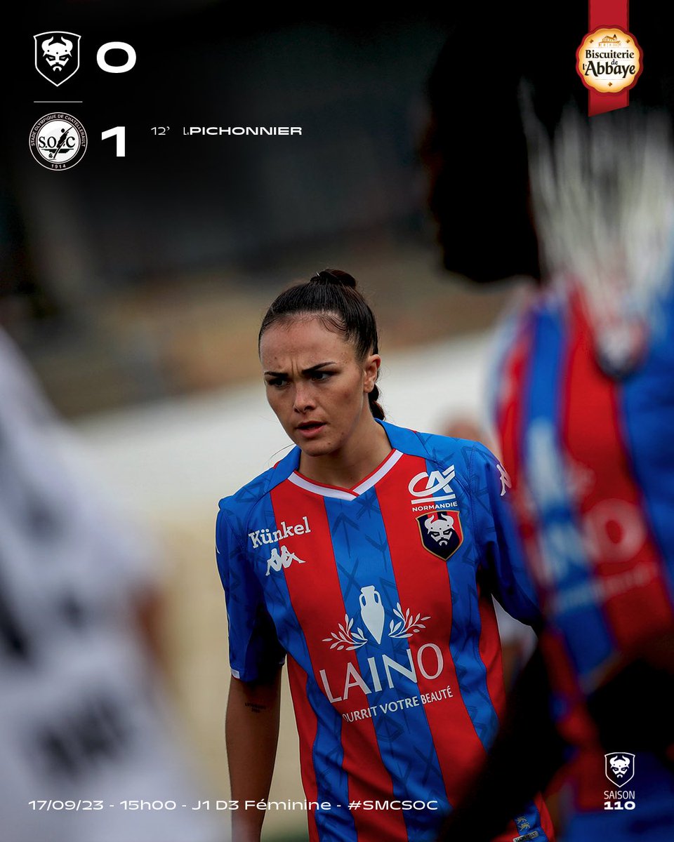 SMC_Feminines's tweet photo. ⏸️ Mi-temps à Venoix. Les caennaises sont menées pour l’instant.
#SMCaen #TeamSMC #SMCSOC https://t.co/aKbBKVz4Y5