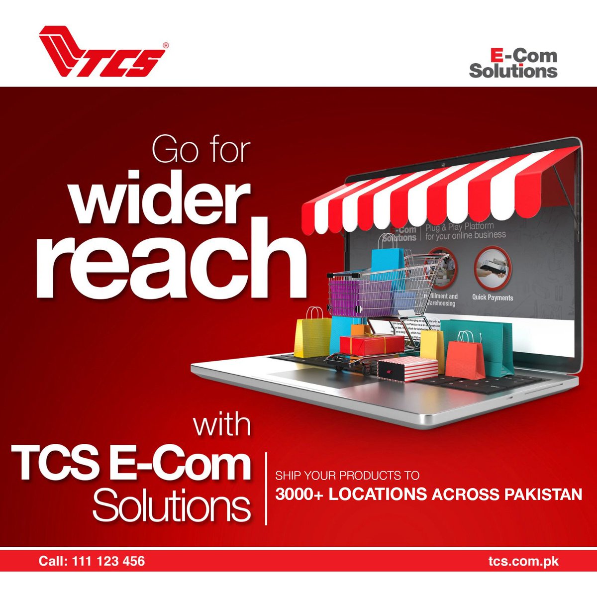 tcs_couriers's tweet photo. TCS E-com Solutions empowers your retail business to reach beyond the limits of brick and mortar stores. No matter your requirements, we can help you align your e-commerce strategy to your business goals.
#TCS #TrustALeaderToDeliver #LogisticsBackbone #ECOMSolutions #CODAccount https://t.co/O8EJTU6KYk