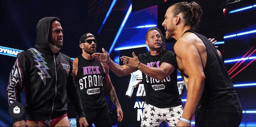 MentorGoneMad's tweet photo. #AEWDynamite 
———————
ADAM! ADAM! ADAM!

Are you fucking kidding me? You’ve shown more concern over that dickhead than you did to your best friend. Have you not cared about how battered my neck is? And yet, MJF gets mangled around delicately but you rush to HIS side. https://t.co/9ncM5La9nd