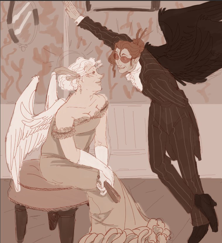 ChirenExe's tweet photo. Ask and ye shall receive 

#GoodOmensFanArt #aziracrow #GoodOmens2 https://t.co/TD2N6D0uW5