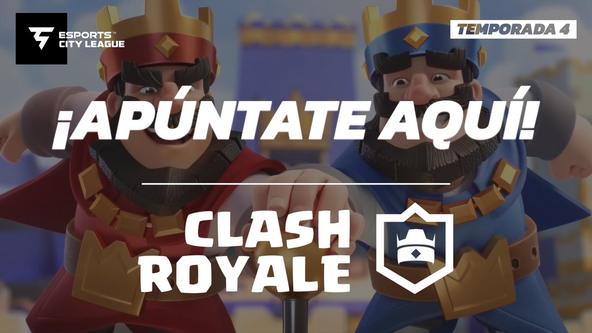 🏆La 4 temporada de #ClashRoyale con @esportscitylg llega con el ultimo clasificatorio abierto para todosa vosotros

✈Finales presenciales en @DreamHackSpain Valencia

💰1.000€ y muchos productos de #clashroyale en premios.

🖊Apuntate aqui: tinyurl.com/CLASHECL