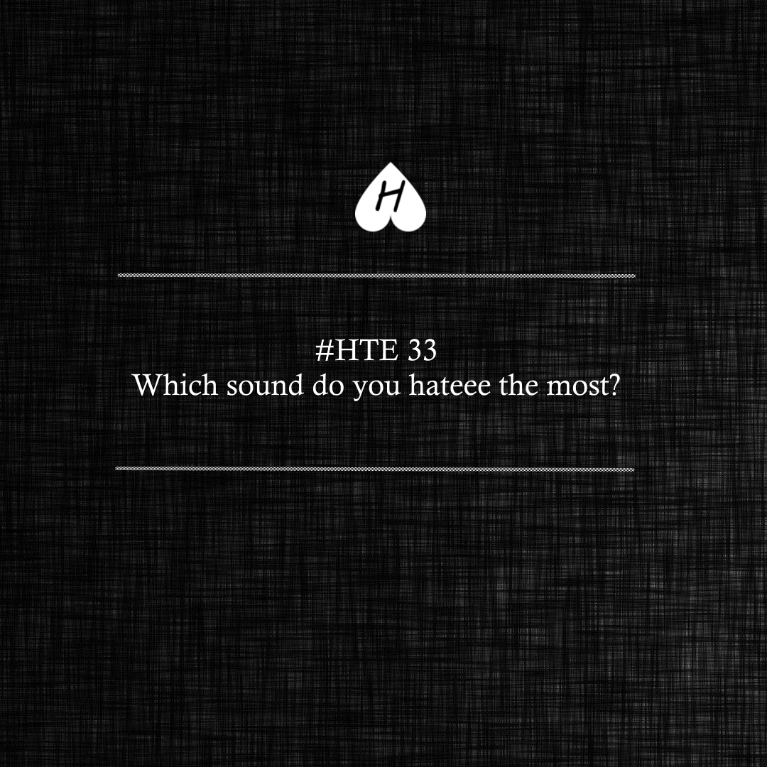 hateee_website's tweet photo. Hateee Weekly Poll.

#HTE33 What sound do you hateee the most?

https://t.co/THv4mW18FJ

#sound #frustration https://t.co/lrPT1NnBDb